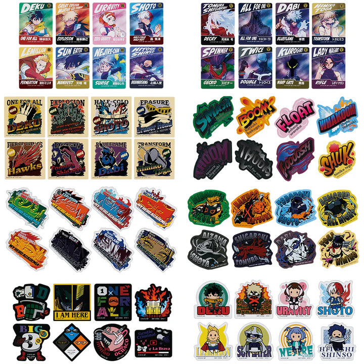 Ichiban   Kuji   My   Hero   Academia   Conflicting   Feelings   -   J   Prize   Sticker   Set   Complete   Set   of   8   Types
