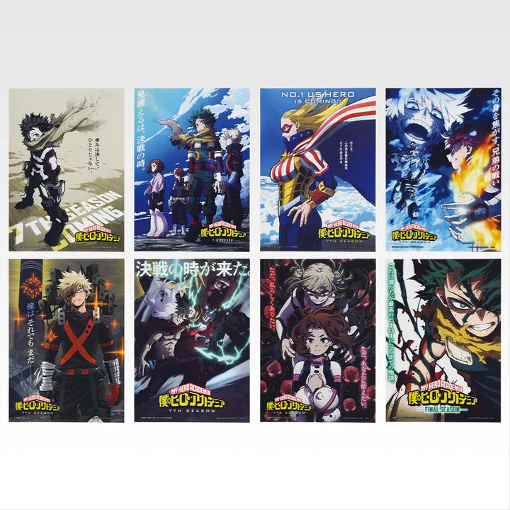 Ichiban Kuji My Hero Academia On Top of Happiness - H Prize Clear Poster Complete Set of 8 Types