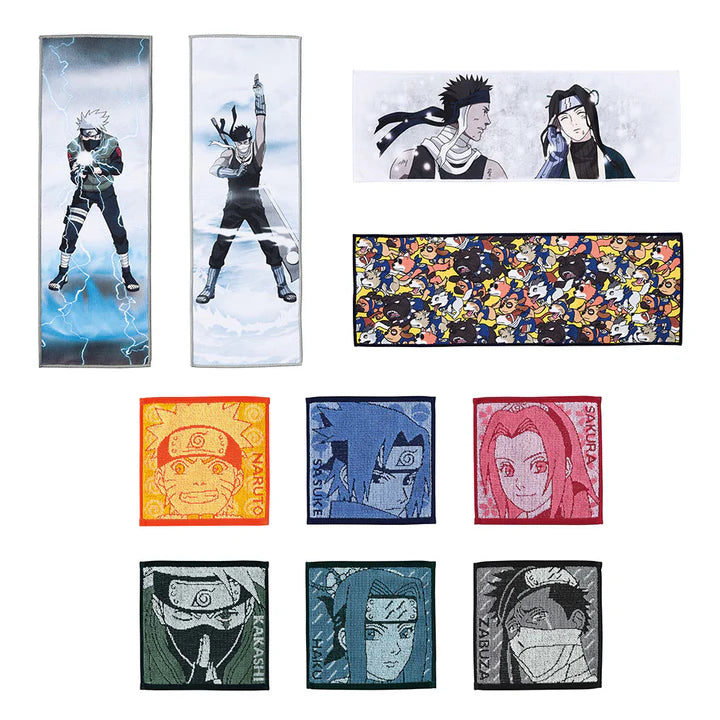Ichiban Kuji Naruto Land of Waves - F Prize Towel Collection Complete Set of 10 Types