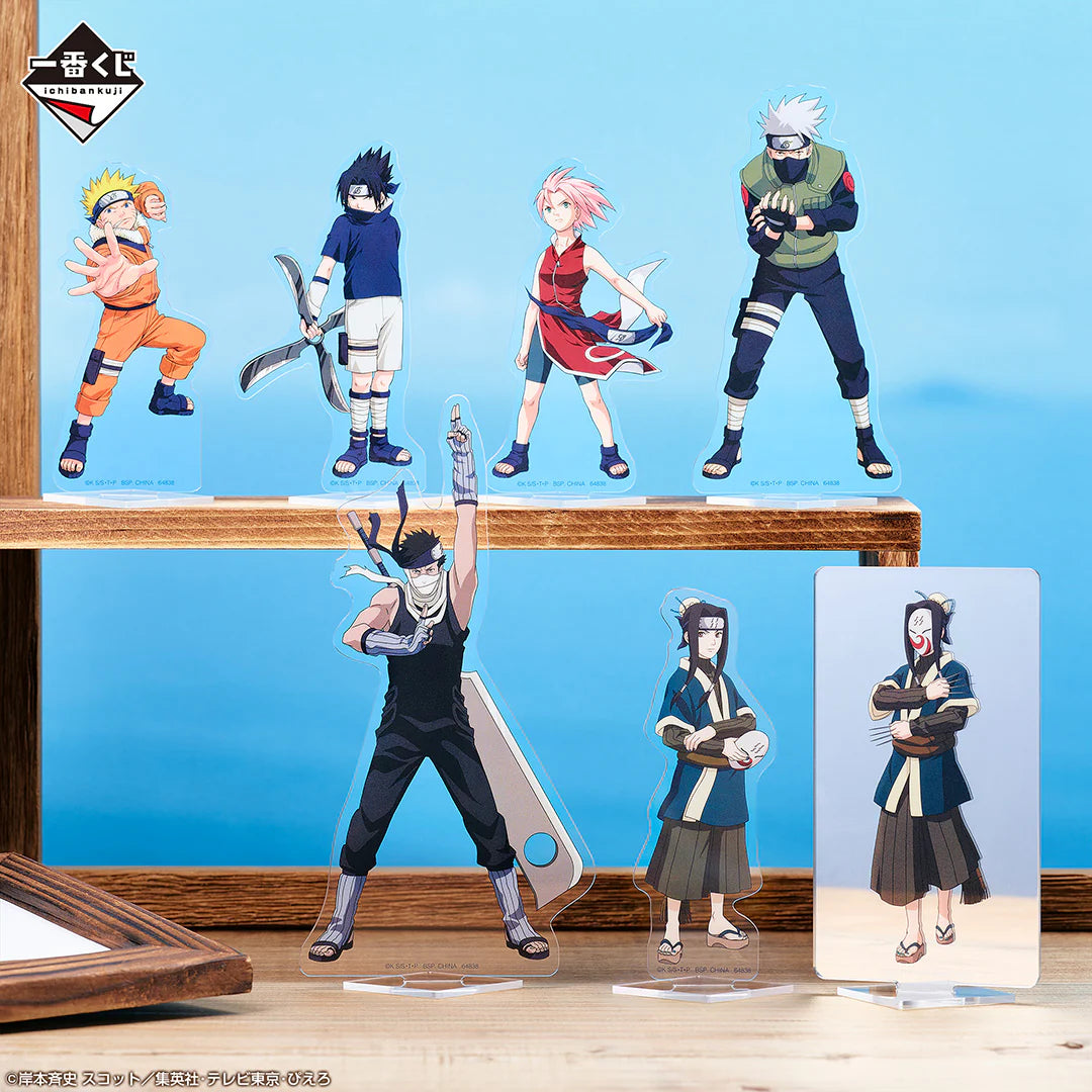 Ichiban Kuji Naruto Land of Waves - G Prize Acrylic Stand Collection Complete Set of 7 Types