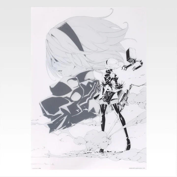 Ichiban Kuji Nier Automata Ver 1.1a Glory to Humanity - F Prize Clear Poster Complete Set of 12 Types