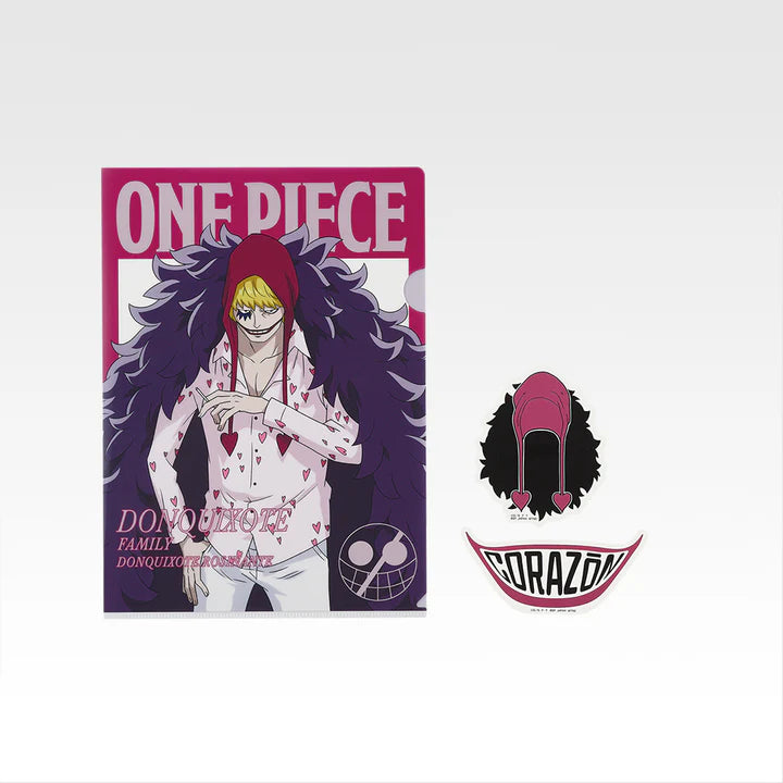 Ichiban Kuji One Piece The Unbreakable Law - J Prize Clear File and Sticker Complete Set of 10 Types