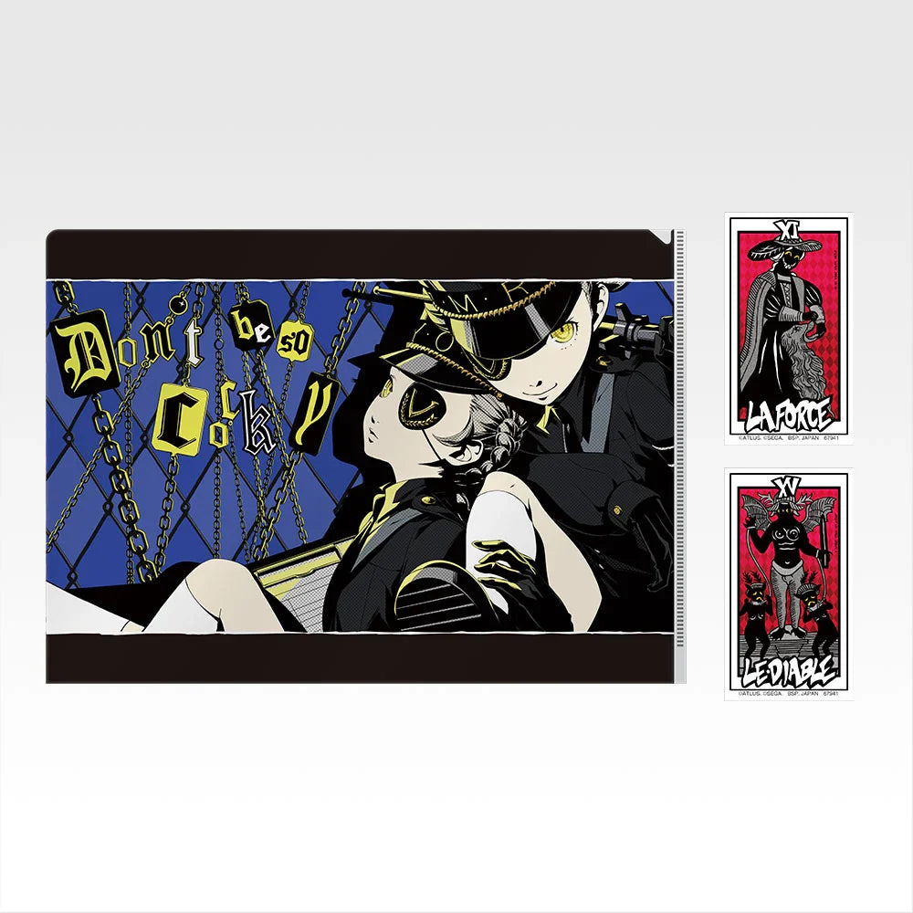 Ichiban Kuji Persona 5 Royal - H Prize Clear File and Sticker Collection Complete Set of 12 Types