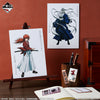 Ichiban Kuji Rurouni Kenshin Meiji Spadaccino Romantico Storia Kyoto Insurrezione - F Premio Stile tela illustrazione tavola e adesivo Completo Mettere di 10 Tipi