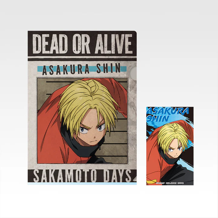 Ichiban Kuji Sakamoto Days Vol.3 - H Prize Clear File and Sticker Set Complete Set of 10 Types