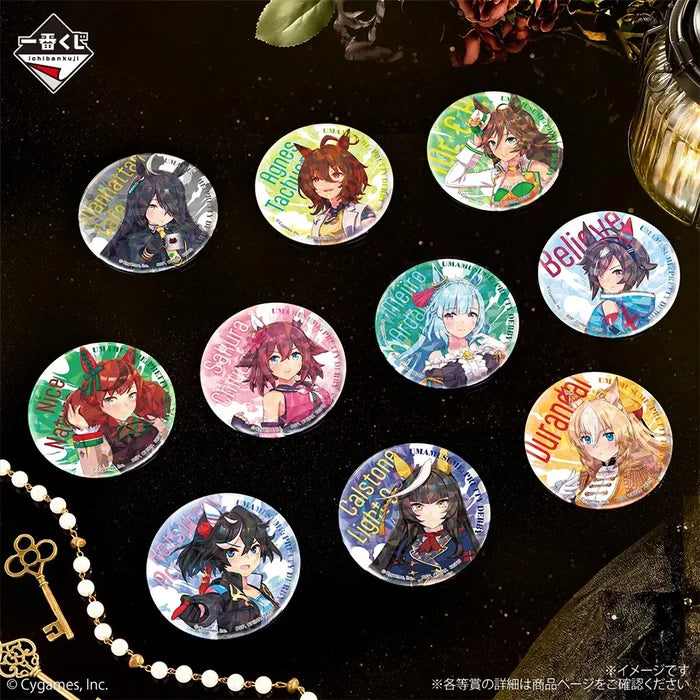 Ichiban Kuji Uma Musume Pretty Derby 14th Edition - G Prize Holographic Can Badge (10 Types)