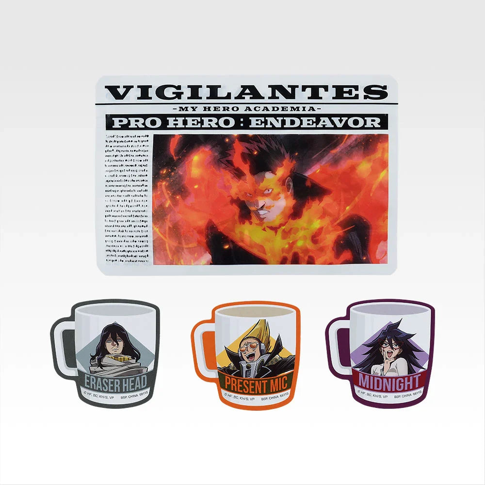 Ichiban Kuji Vigilantes My Hero Academia ILLEGALS - H Prize Zipper Bag & Stickers Complete Set of 10 Types