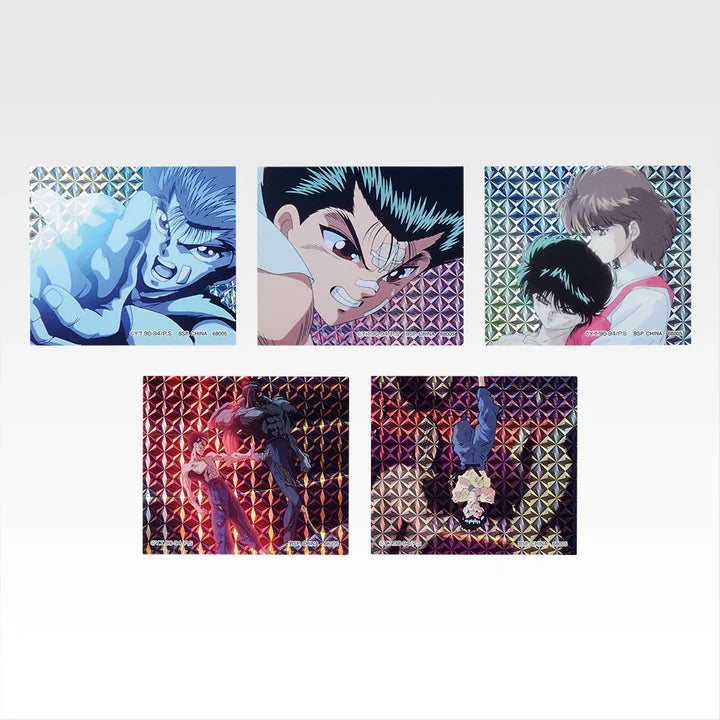 Ichiban Kuji Yu Yu Hakusho Dark Martial Arts Tournament Vol.3 - G Prize Flake Prism Stickers Complete Set of 8 Types