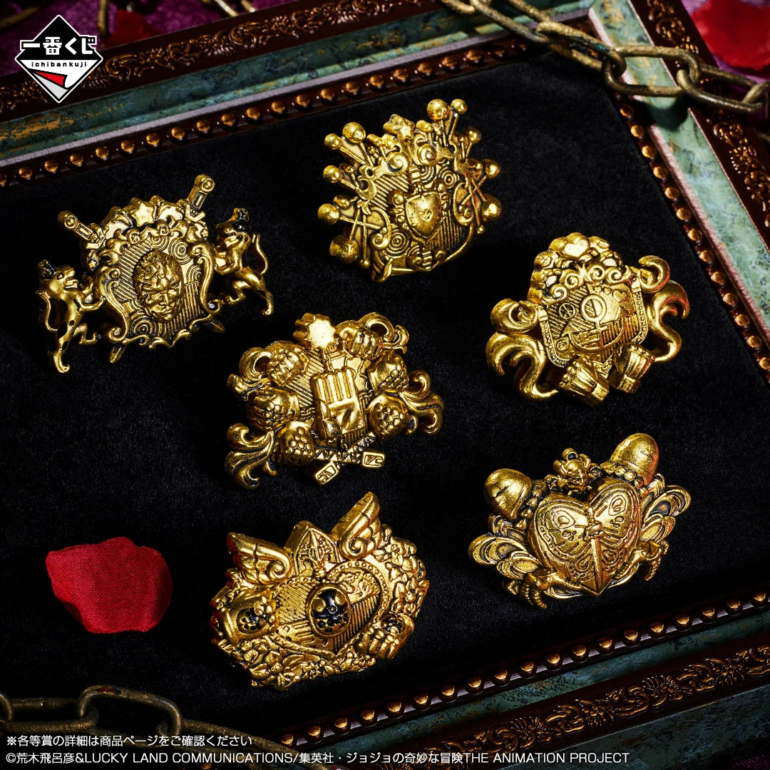 Ichiban Kuji Jojo's Bizarre Adventure The Jojo World - H Prize Pin Collection Complete Set of 6 Types