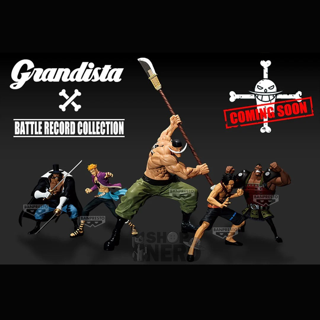 ONE   PIECE   BATTLE   RECORD   COLLECTION   AND   GRANDISTA   -   WHITEBEARD   PIRATES   SET   OF   5   FIGURES