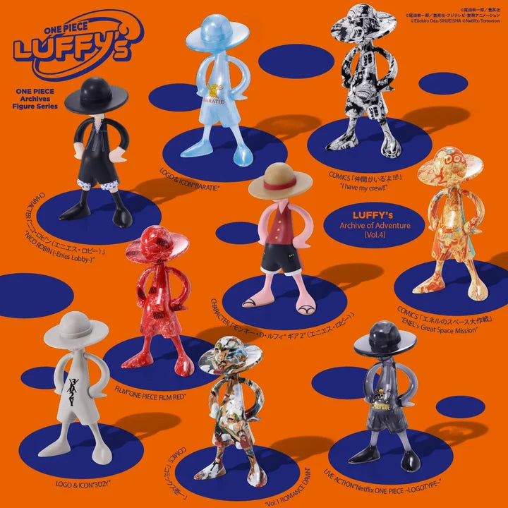 One Piece Luffy's Archive of Adventure Mini Figure Blind Box Assortment (10) VOL 4