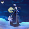 Ichiban Kuji Tim Burton's The Nightmare Before Christmas - Last Prize Jack and Zero Vignette with Iconic Background Figure