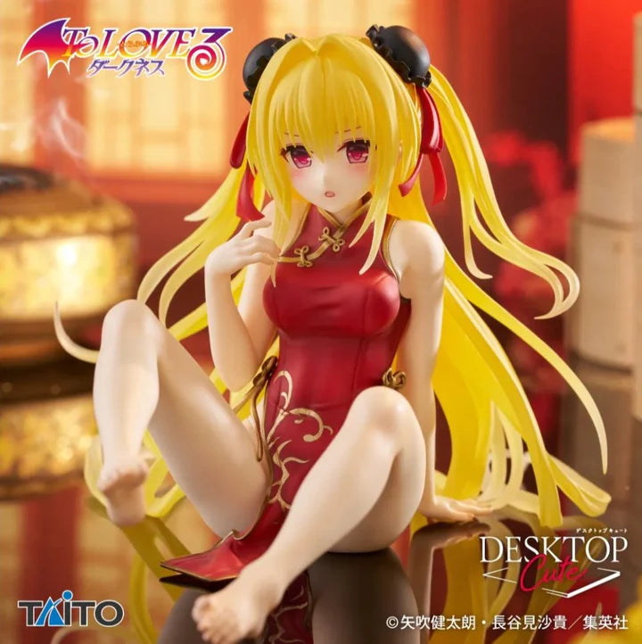 To   Love   Ru   Darkness   Desktop   Cute   Figure   -   Golden   Darkness   Chinese   Dress   Ver.