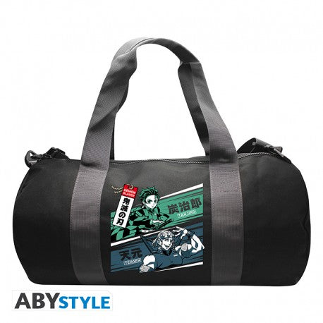 Demon Slayer Sport Bag: Tanjiro & Tengen Grey/Black 50cm