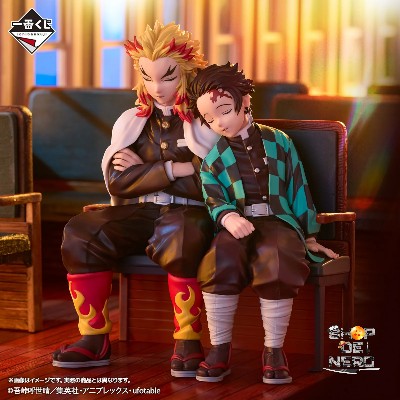 ICHIBAN KUJI DEMON SLAYER - THE CONNECTED TRAIL - B PRIZE - REVIBLE MOMENT KAMADO TANJIRO & RENGOKU KYOJURO