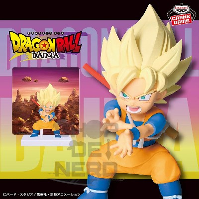 DRAGON   BALL   DAIMA   -   Super   Saiyan   Son   Goku   (mini)   figure   with   panel