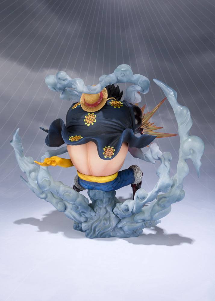 One Piece Figuarts ZERO PVC Statue Monkey D. Luffy Gear 4 Leo Bazooka Reissue 18 cm