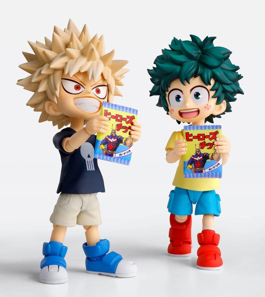 My Hero Academia S.H.Figuarts Actionfigur Izuku Midoriya & Katsuki Bakugo -Childhood Set- 9 cm