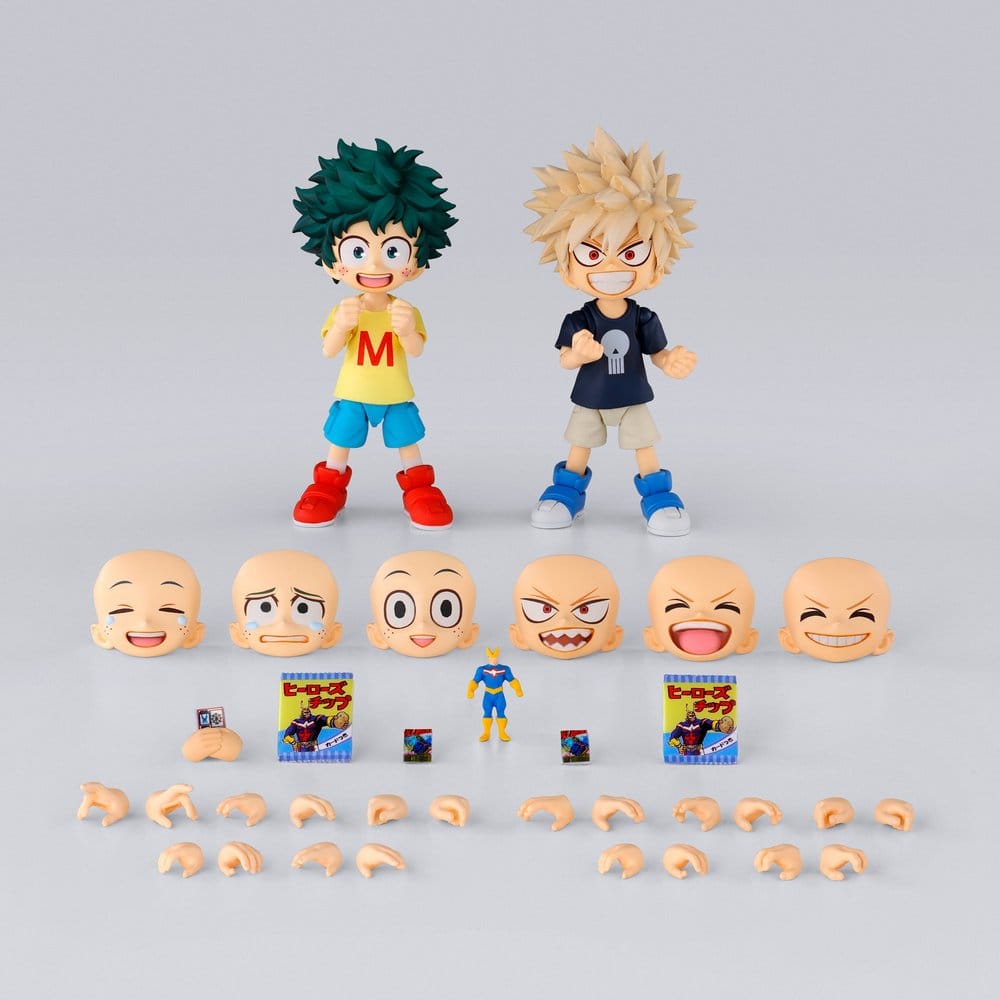 My Hero Academia S.H.Figuarts Actionfigur Izuku Midoriya & Katsuki Bakugo -Childhood Set- 9 cm