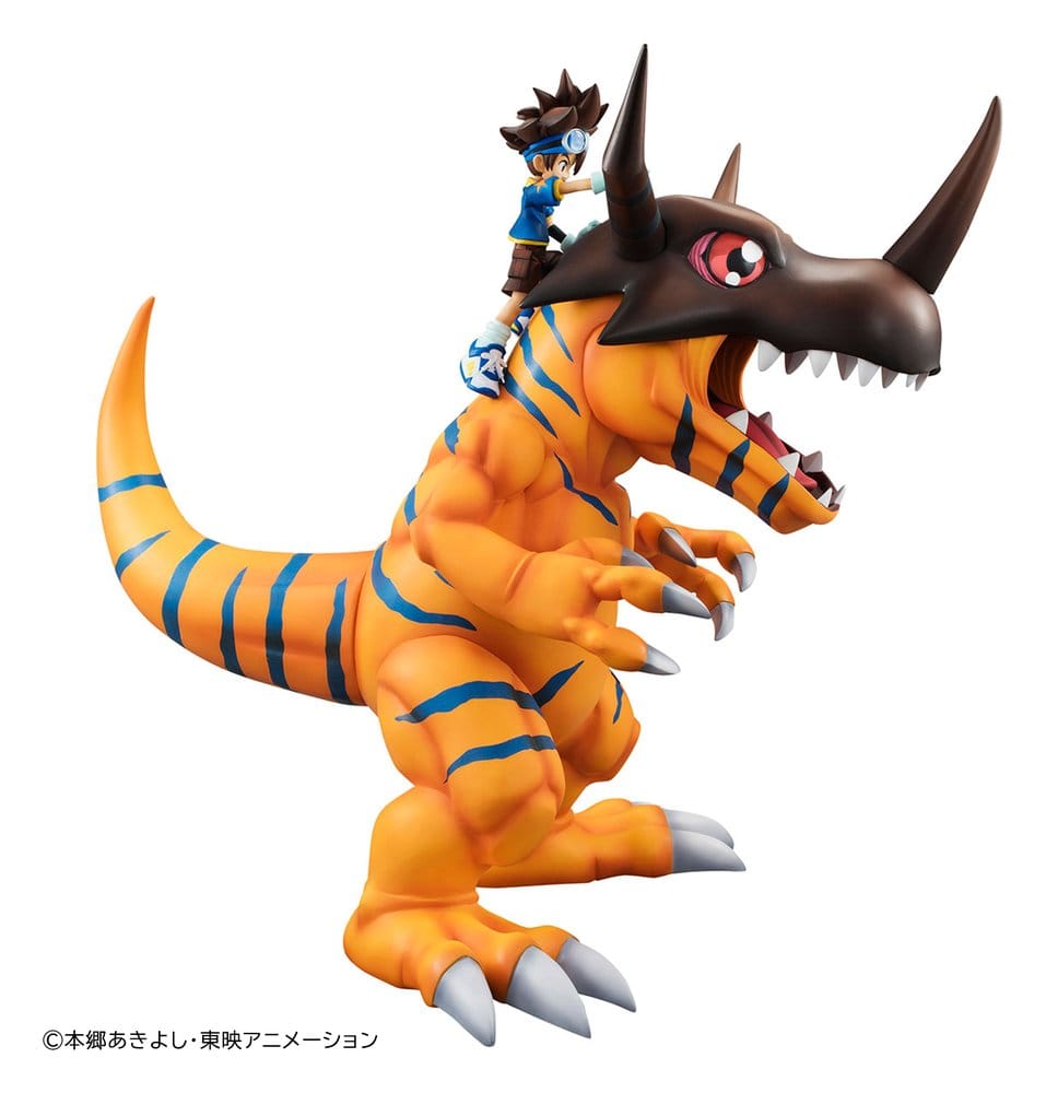 Digimon Adventure Precious G.E.M. Series PVC Figure Greymon & Taichi Yagami 25 cm
