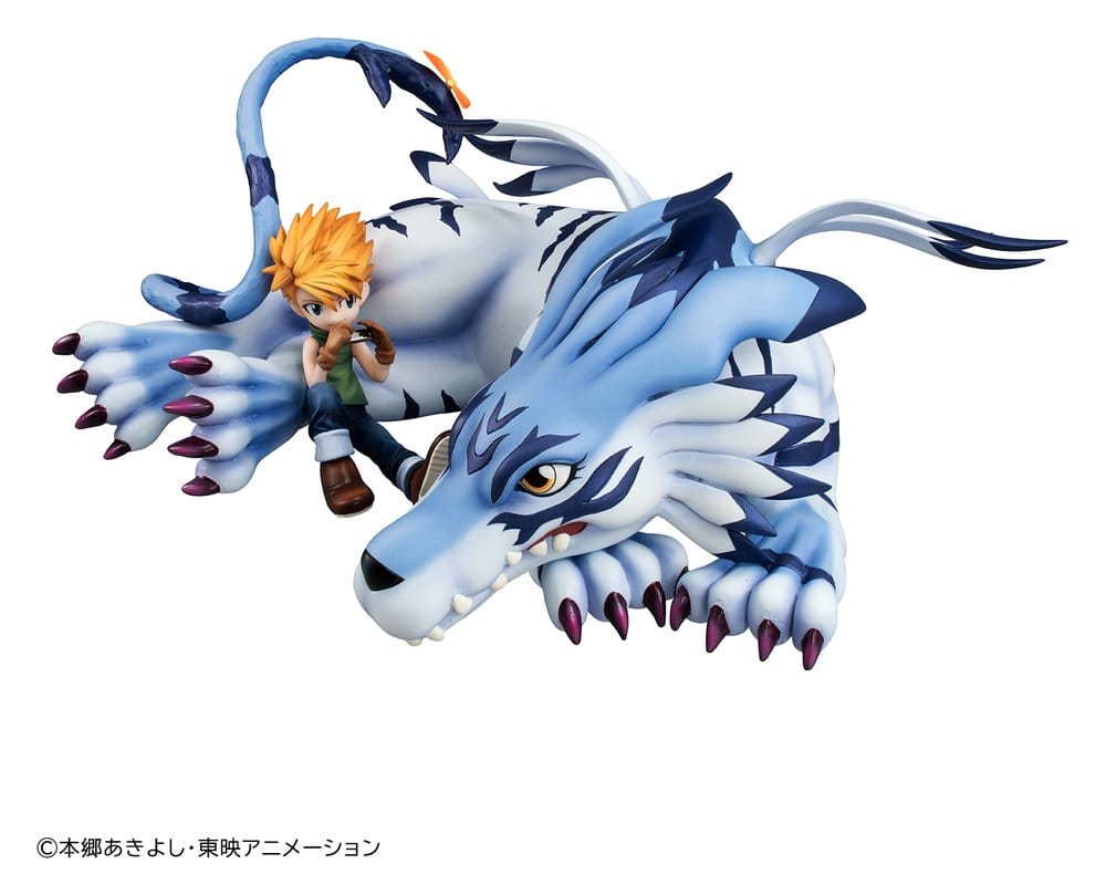 Digimon Adventure G.E.M. Series PVC Figure Garurumon & Ishida Yamato 25 cm