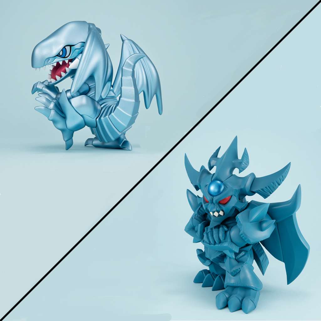 Megatoon Yu-Gi-Oh Blue Eyes White Dragon + Obelisk The Tormentor Set With Gift