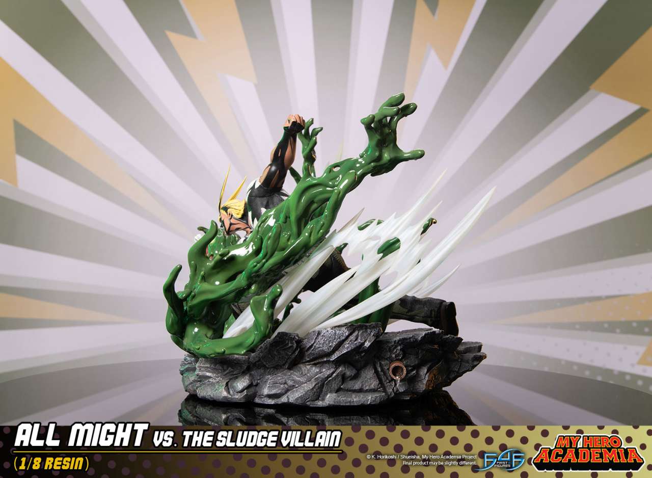 Mt Hero Academia All Might Vs The Sludge Villain Resin Statue