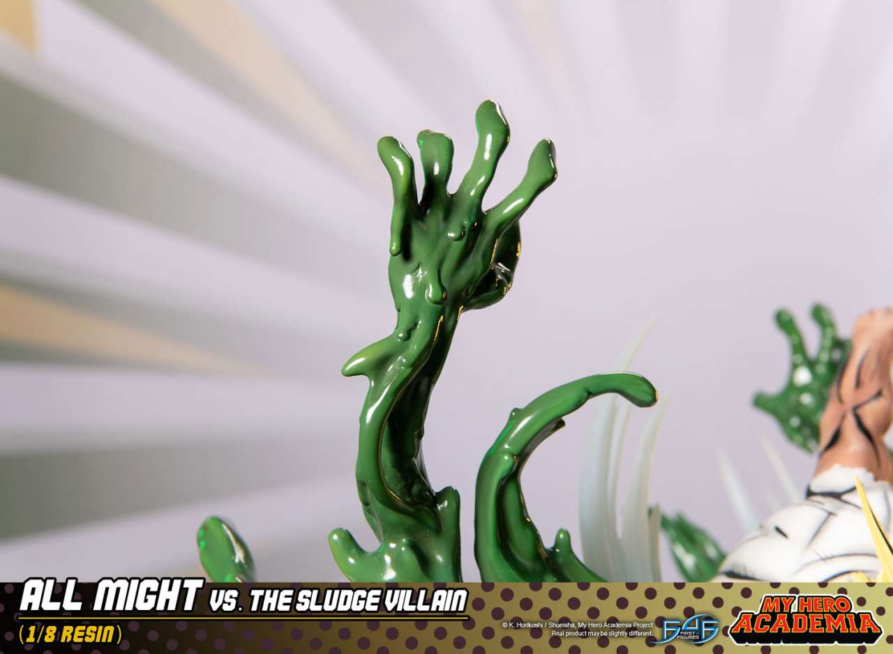 Mt Hero Academia All Might Vs The Sludge Villain Resin Statue