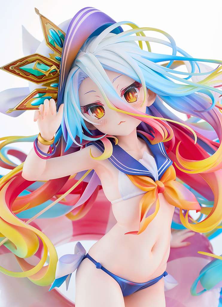 No Game No Life Shiro Sailor Style Swimsuit Figure