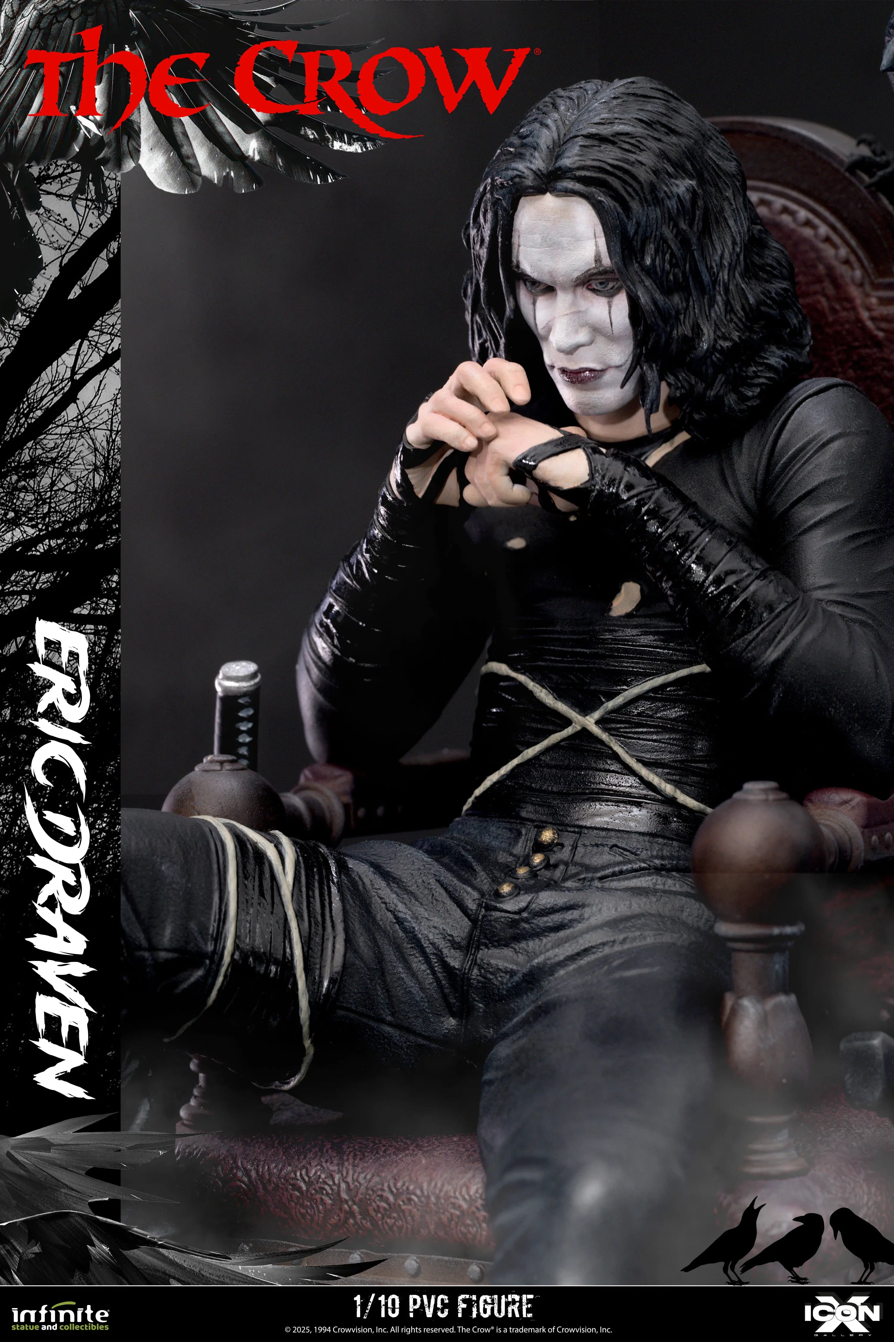 The Crow Eric Draven Icon X 1/10 Pvc Figure