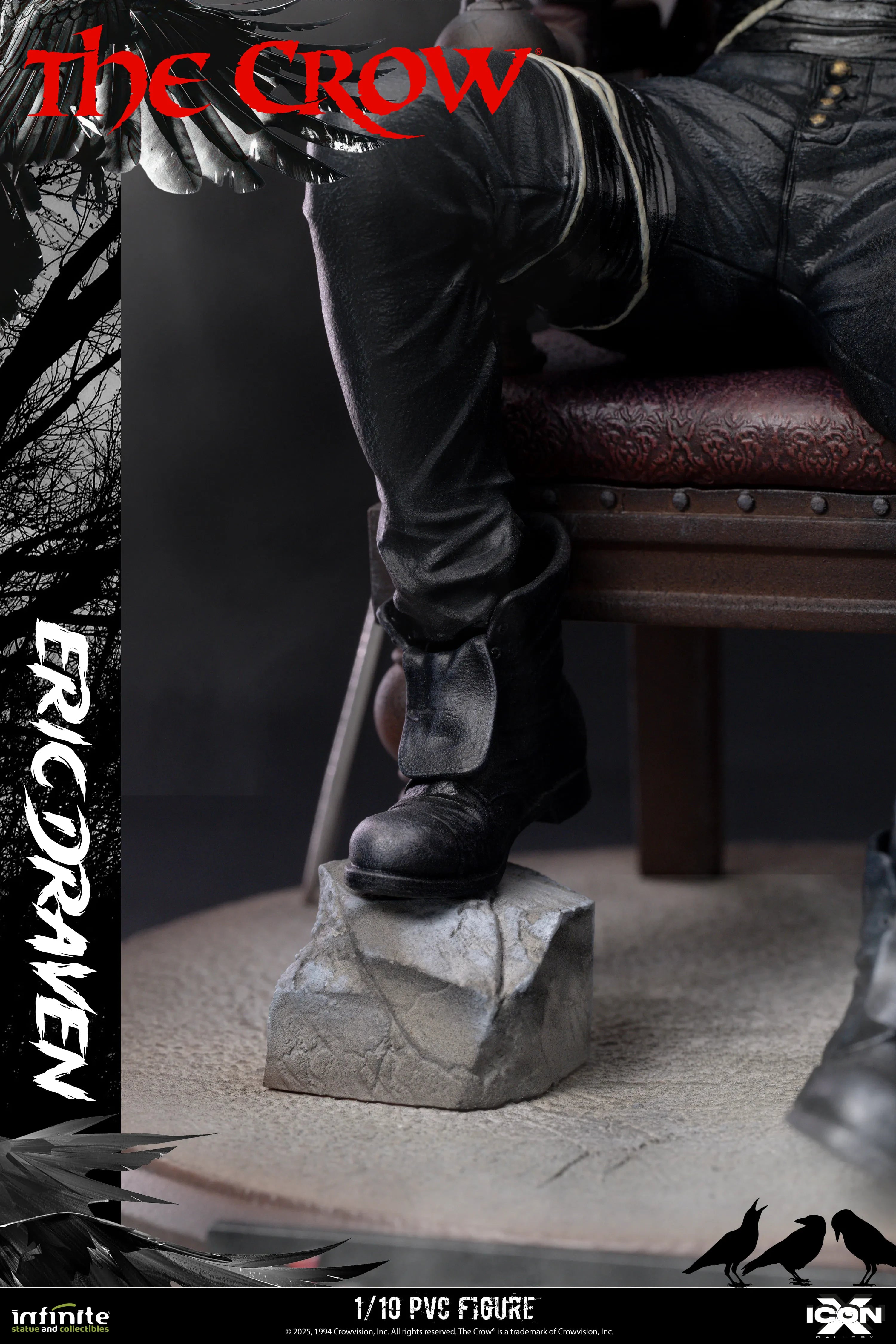 The Crow Eric Draven Icon X 1/10 Pvc Figure