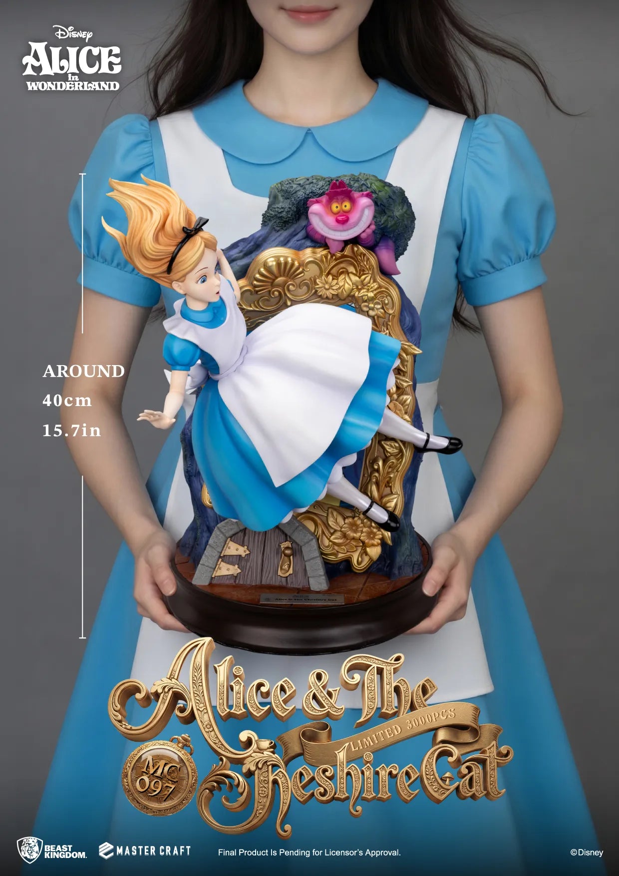 Alice In Wonderland & The Cheshire Cat Master Craft Statue 40 cm