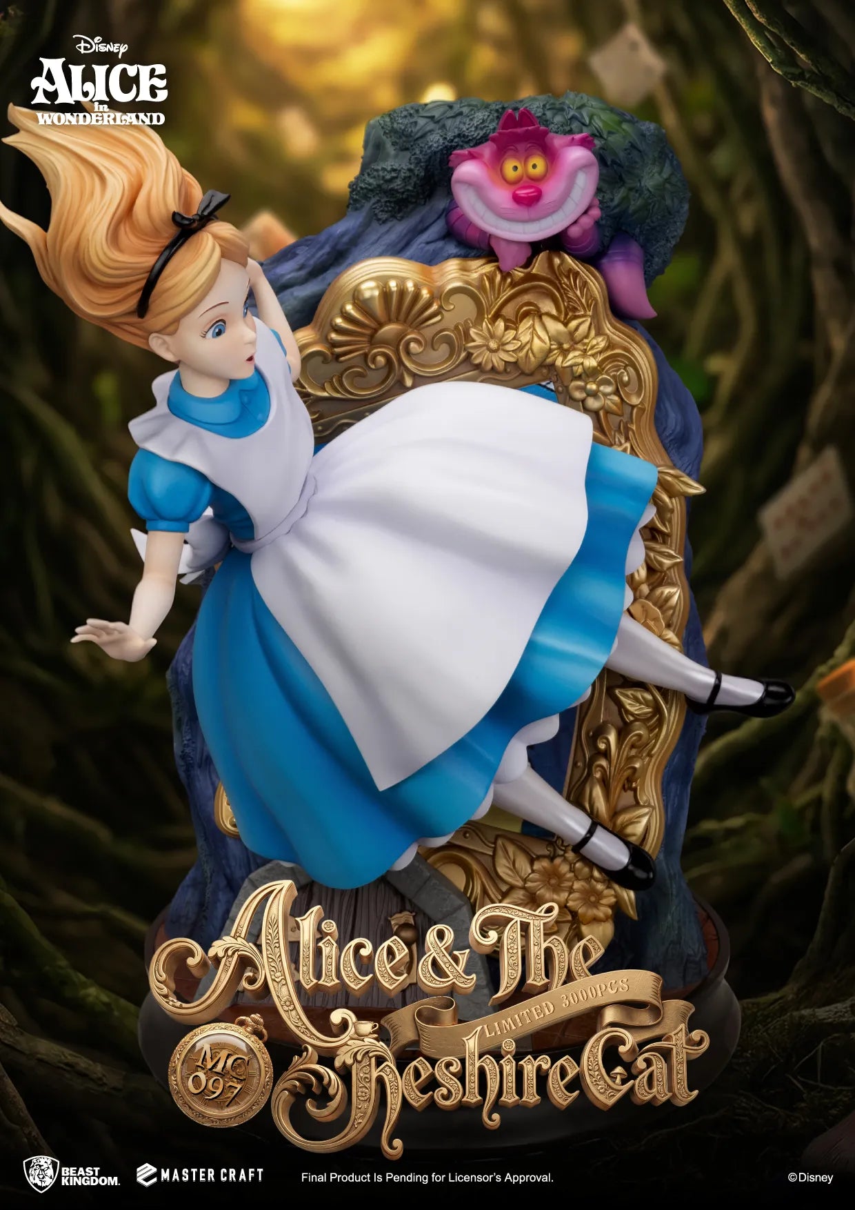 Alice In Wonderland & The Cheshire Cat Master Craft Statue 40 cm