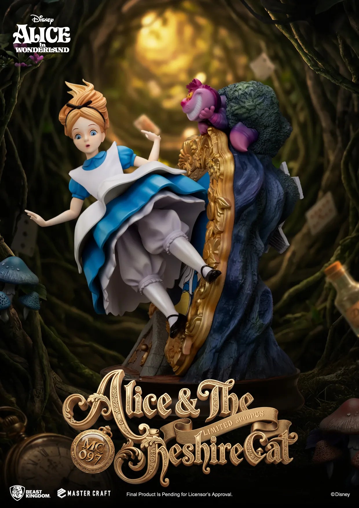 Alice In Wonderland & The Cheshire Cat Master Craft Statue 40 cm