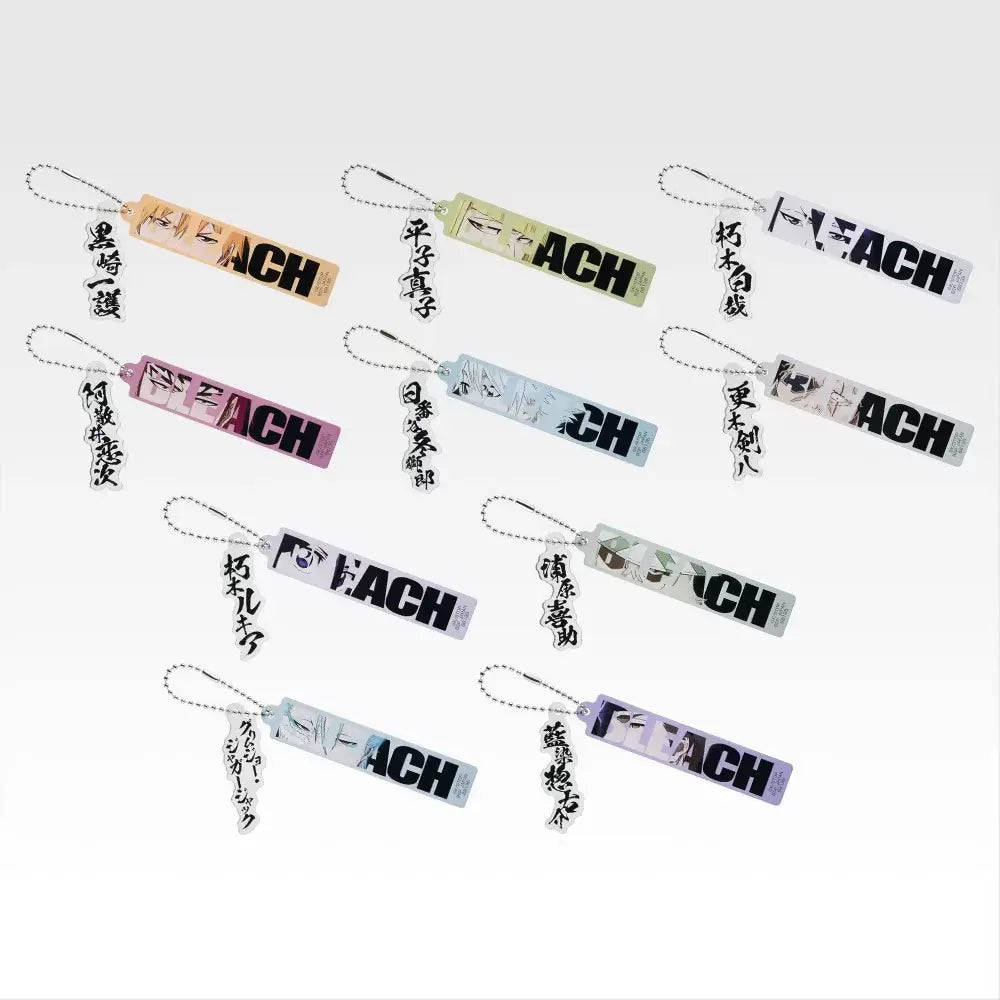 Ichiban Kuji Bleach Stirring Souls Vol.4 - E Prize Twin Acrylic Charm Complete Set of 10 Types