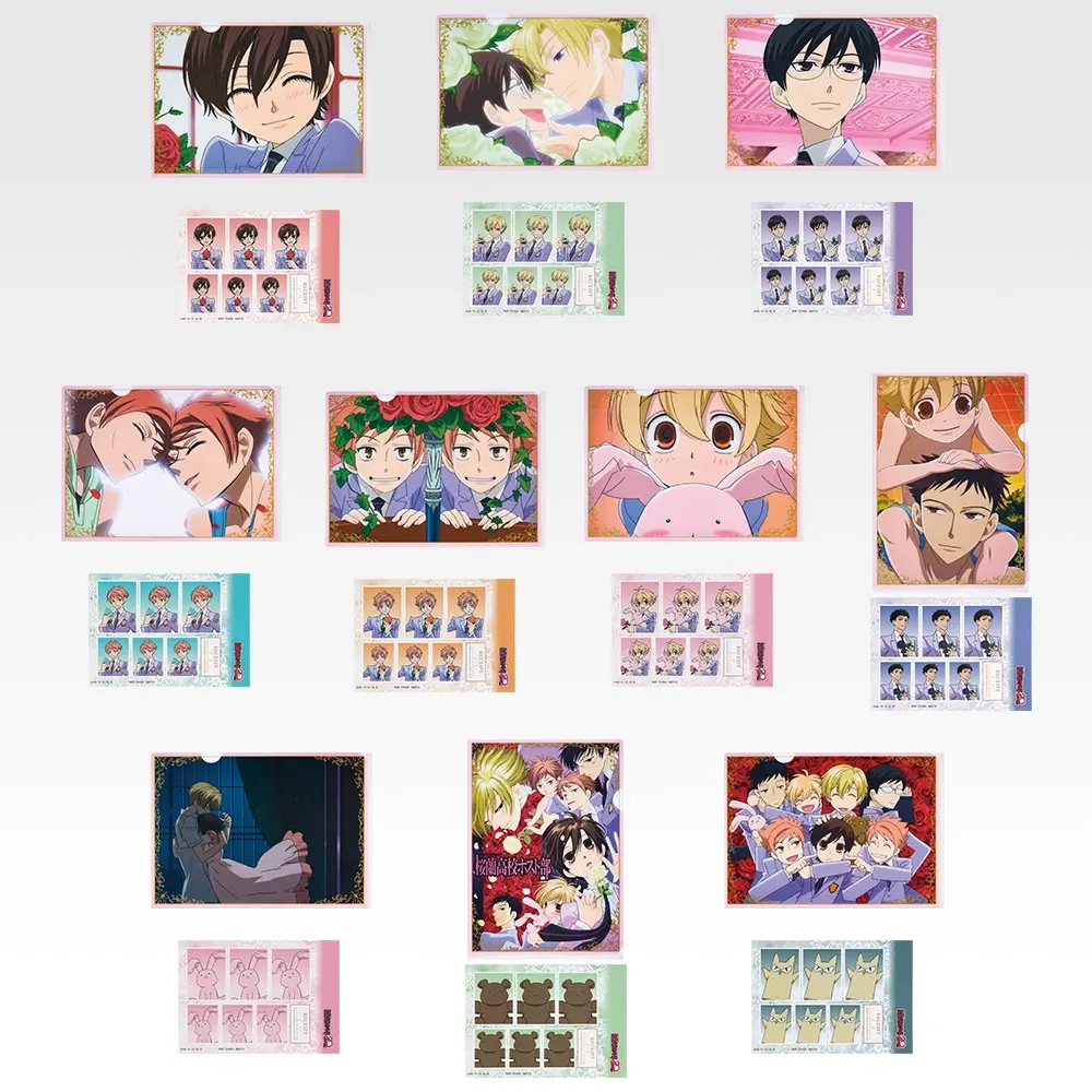 Ichiban   Kuji   Ouran   High   School   Host   Club   20th   Anniversary   -   G   Prize   Clear   File   and   Sticker   Set   (10   Types)
