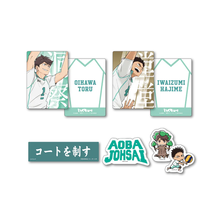 Happy   Kuji   Haikyu!!   -   K   Prize   Sticker   and   Card   Complete   Set   of   7   Types