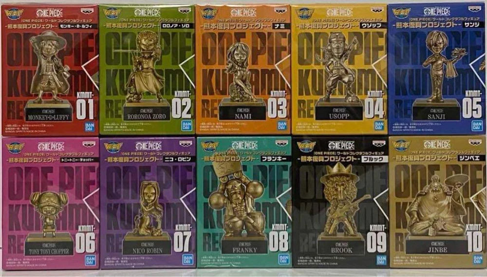 ONE PIECE World Collectible Figure (WCF) Kumamoto Reconstruction Project - FULL SET 10 Pcs