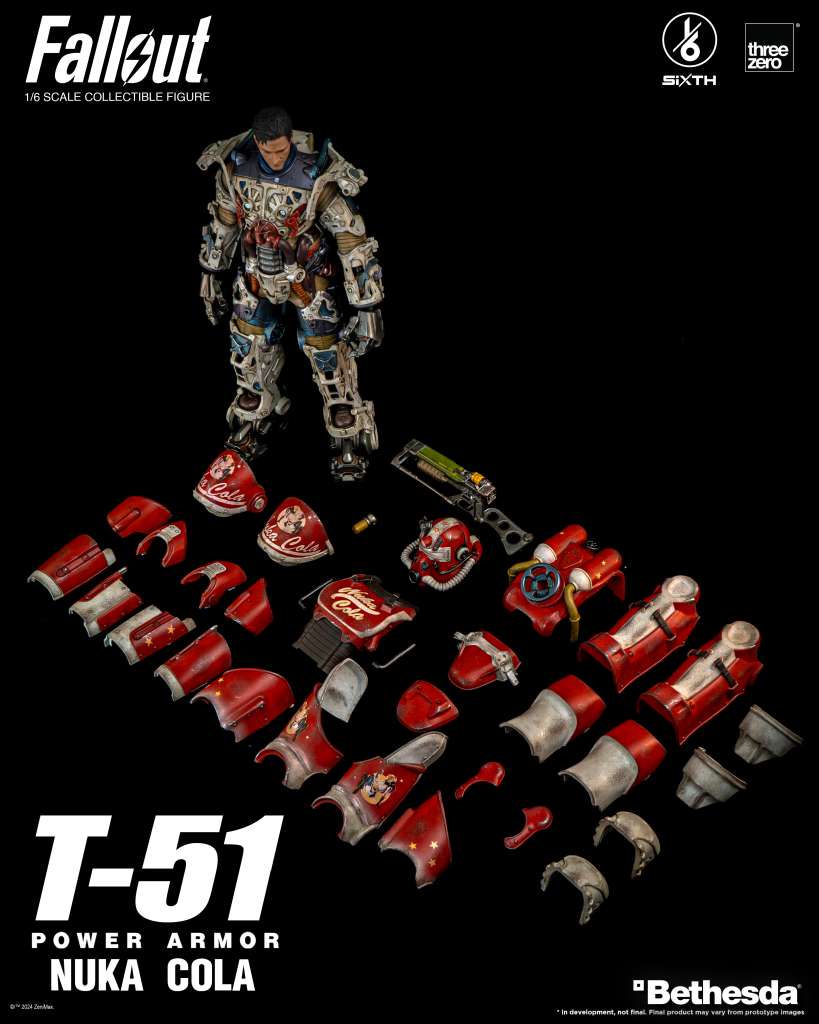 Fallout T-51 Nuka Cola Power Armor 1/6 Af THREEZERO