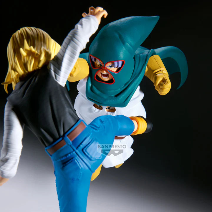 DRAGON BALL Z MATCH MAKERS - ANDROID 18 VS MR. SATAN (VS MIGHTY MASK) COMPLETE SET OF 2 TYPES