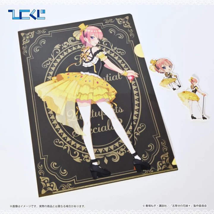 Hiko   Kuji   The   Quintessential   Quintuplets   -   H   Prize   Clear   File   and   Sticker   Set   Complete   Set   of   12   Types