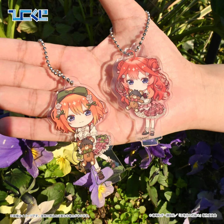 Hiko   Kuji   The   Quintessential   Quintuplets   -   I   Prize   Deformed   Clear   Keychain   Complete   Set   of   5   Types