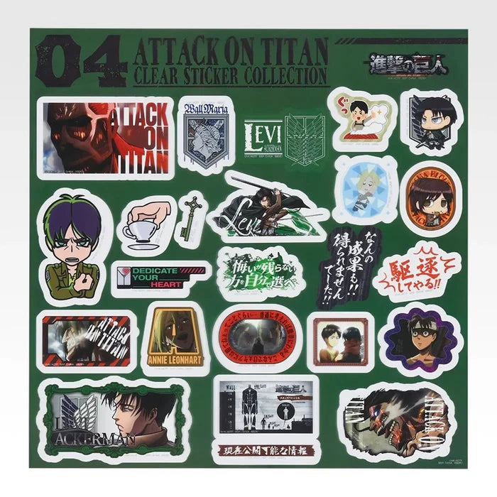Ichiban   Kuji   Attack   on   Titan   Dedicate   Your   Heart   -   J   Prize   Sticker   Collection   (8   Types)