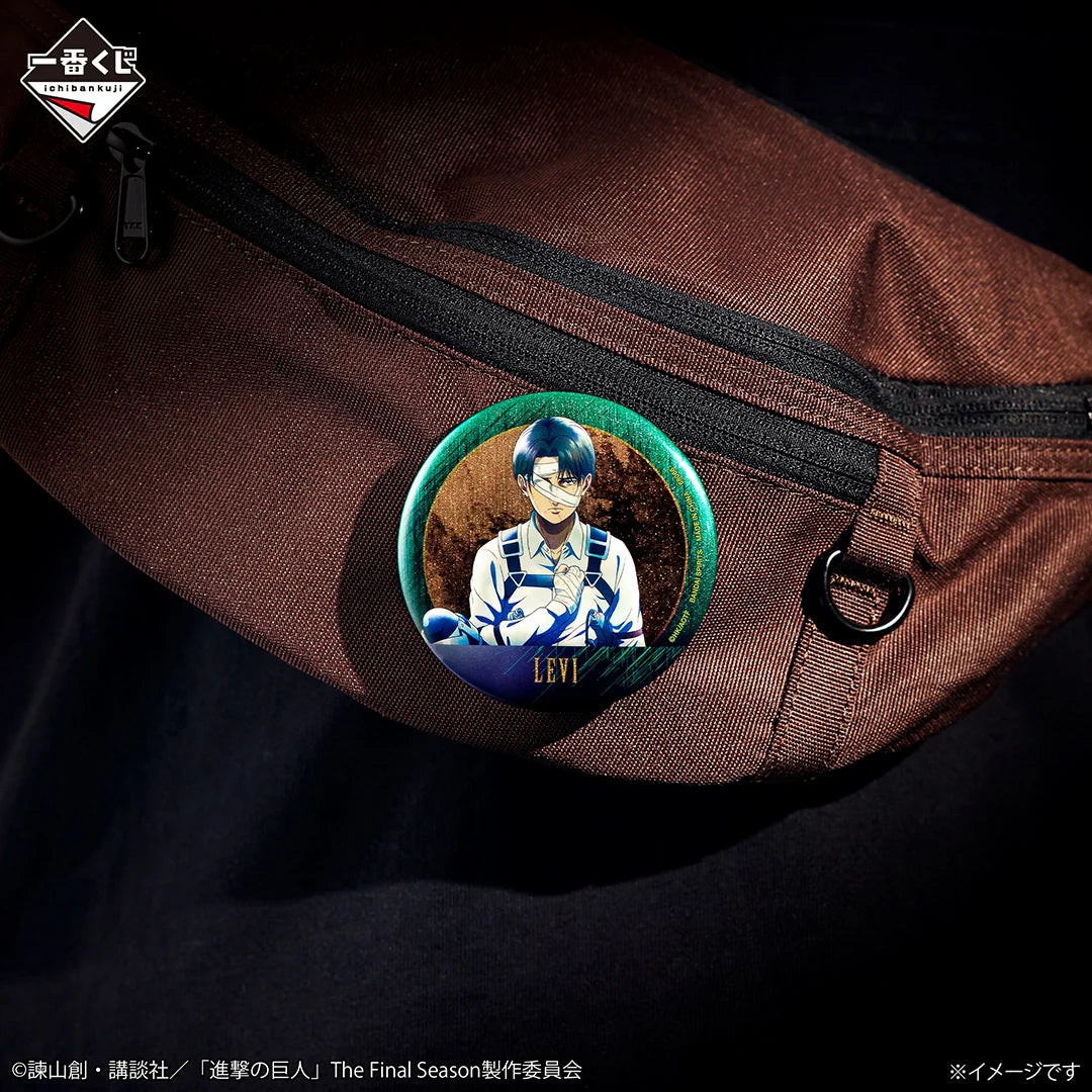 Ichiban   Kuji   Attack   on   Titan   Each   Person's   Determination   -   G   Prize   Metallic   Can   Badge   Complete   Set   of   8   Types
