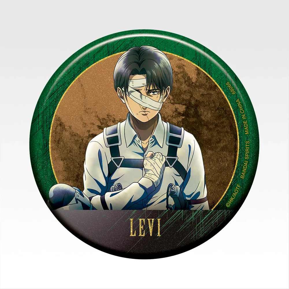 Ichiban   Kuji   Attack   on   Titan   Each   Person's   Determination   -   G   Prize   Metallic   Can   Badge   Complete   Set   of   8   Types