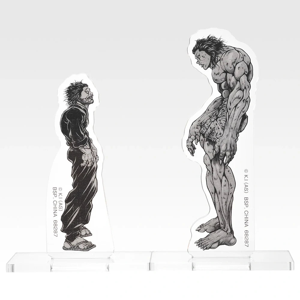 Ichiban   Kuji   Baki   the   Grappler   The   Great   Heartbeat   -   G   Prize   VS   Acrylic   Stands   Complete   Set   of   10   Types