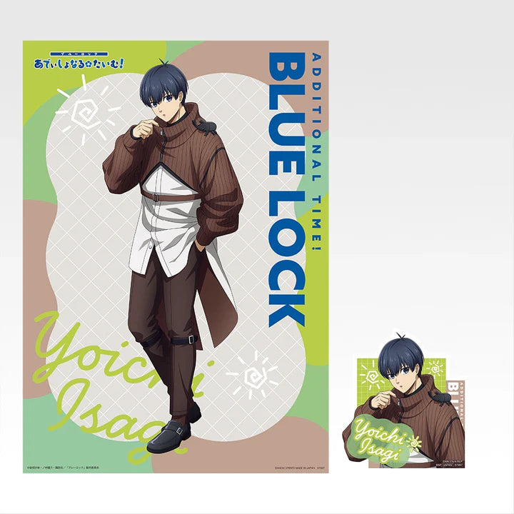 Ichiban   Kuji   Blue   Lock   Additional   Time!   -   I   Prize   Clear   Poster   &   Sticker   (6   Types)