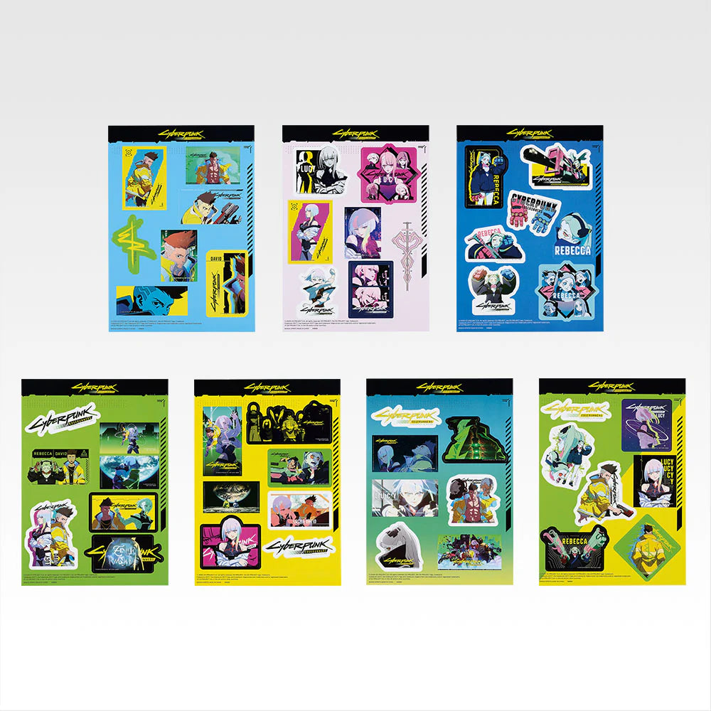 Ichiban   Kuji   Cyberpunk:   Edgerunners   -   G   Prize   Die-Cut   Stickers   Complete   Set   of   7   Types