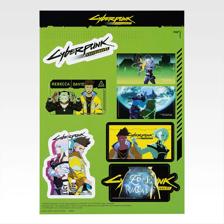 Ichiban   Kuji   Cyberpunk:   Edgerunners   -   G   Prize   Die-Cut   Stickers   Complete   Set   of   7   Types