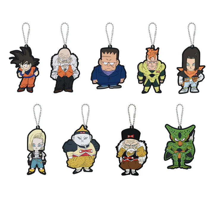 Ichiban   Kuji   Dragon   Ball   Dragon   History   II   -   F   Prize   Rubber   Mascot   Charm   Complete   Set   of   9   Types